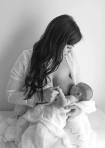 Photo of mum breastfeeding her baby